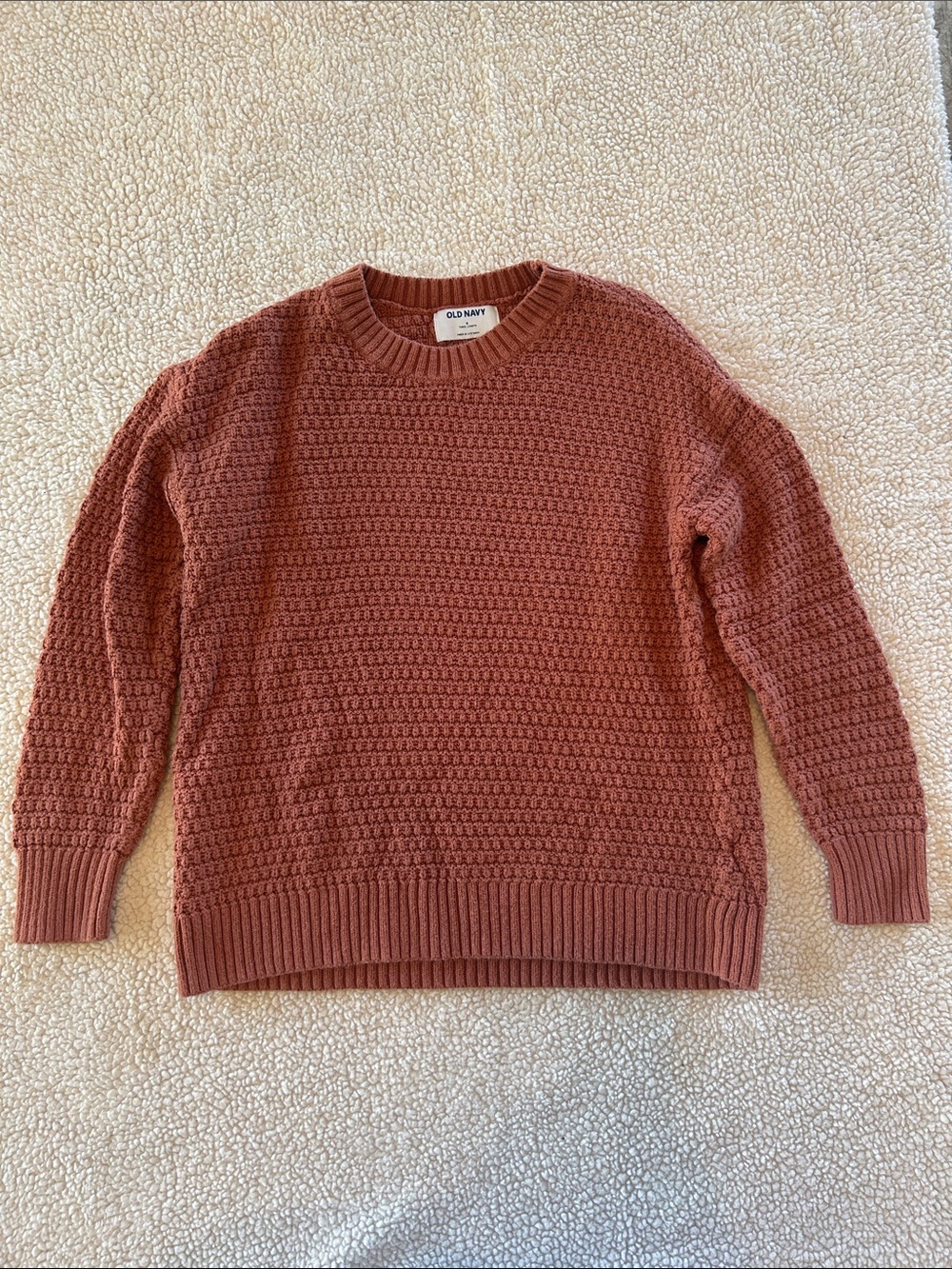 Old Navy Waffle Knit Sweater - Rosewood